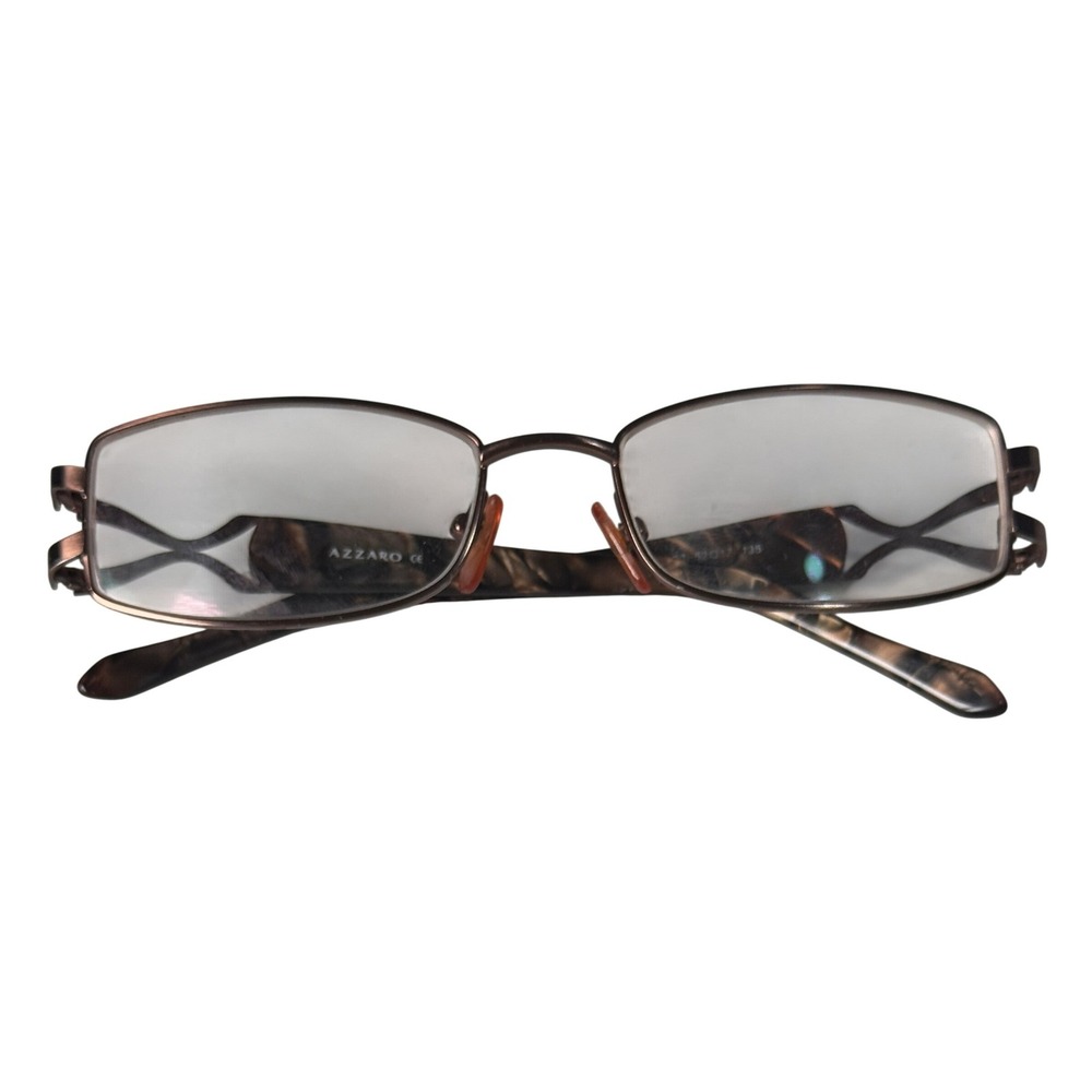 Azzaro Paris AZ3658 C3 Bronze Rectangular Eyeglasses Frames 52-17-135 France